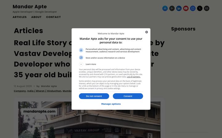 Screenshot of mandarapte.com