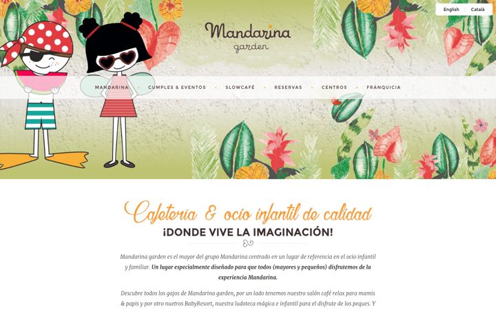 Screenshot of mandarinagarden.es