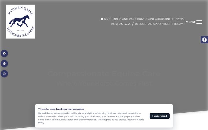 Screenshot of mandarinequine.com