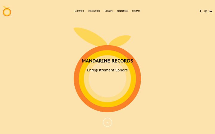 Screenshot of mandarinerecords.com