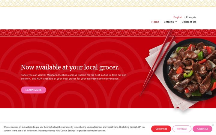 Screenshot of mandarinretail.com