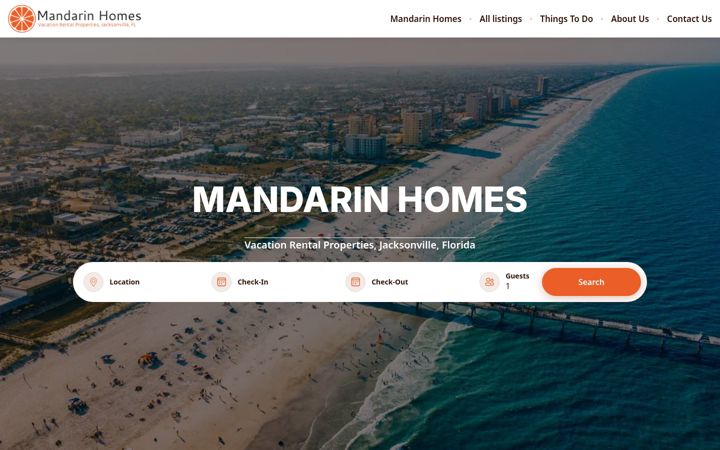 Screenshot of mandarinvacationhomes.com