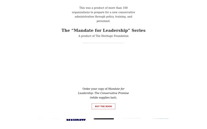 Screenshot of mandateforleadership.org