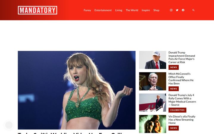 Képernyőkép: mandatory.com
