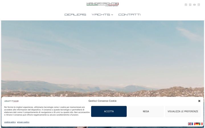 Screenshot of mandayachts.it