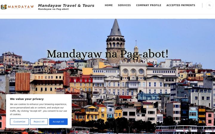 Screenshot of mandayaw.com