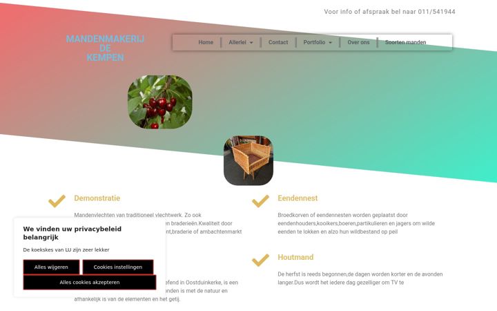 Screenshot of mandenmakerij-de-kempen.be