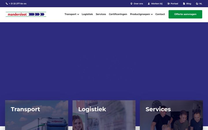 Ekraanipilt saidist mandersloot.eu