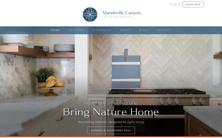 Screenshot of mandevillecanyondesigns.com