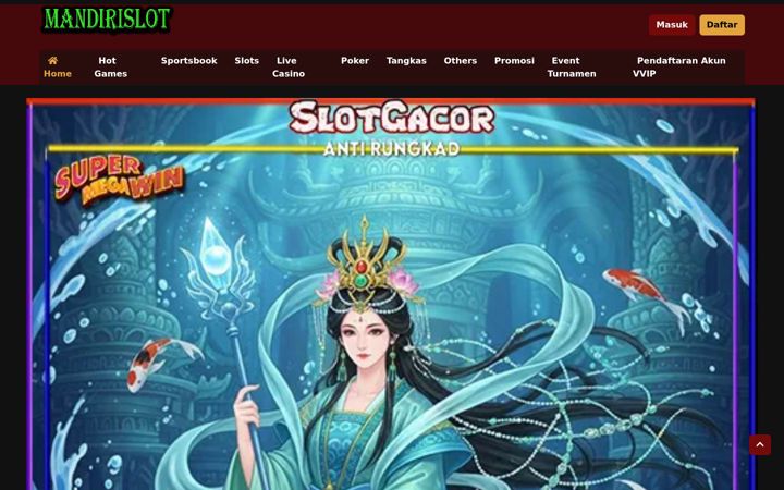 Screenshot of mandirislots.com