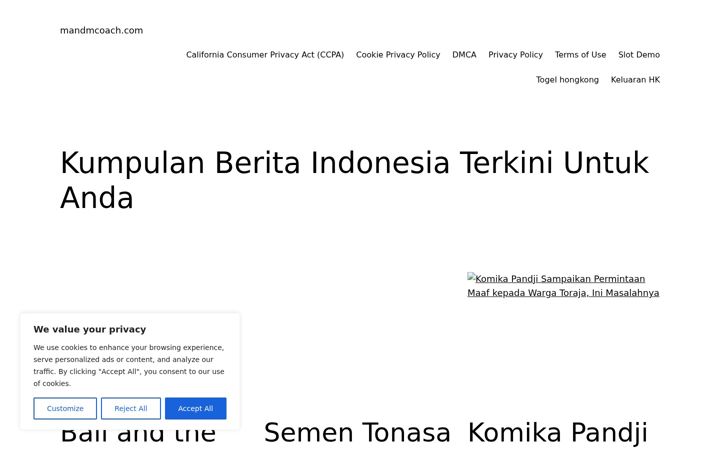 Screenshot of mandmcoach.com