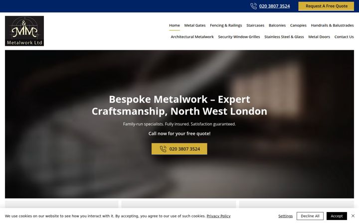 mandmmetal.co.uk