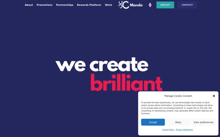 Screenshot of mando.co.uk