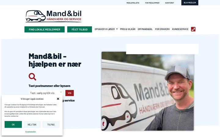 Screenshot of mandogbil.dk