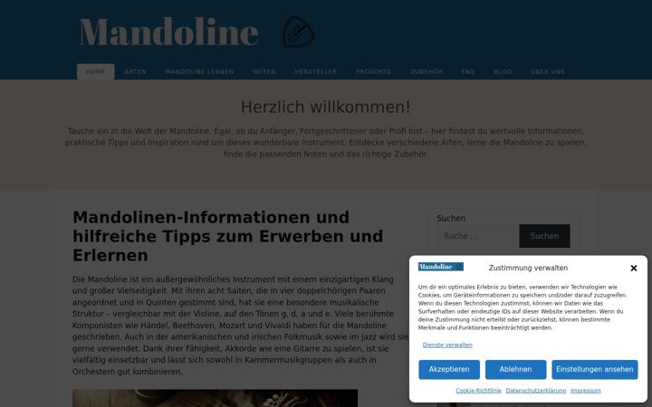 Screenshot of mandoline-instrument.de