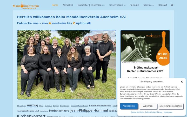 Screenshot of mandolinenverein-auenheim.de