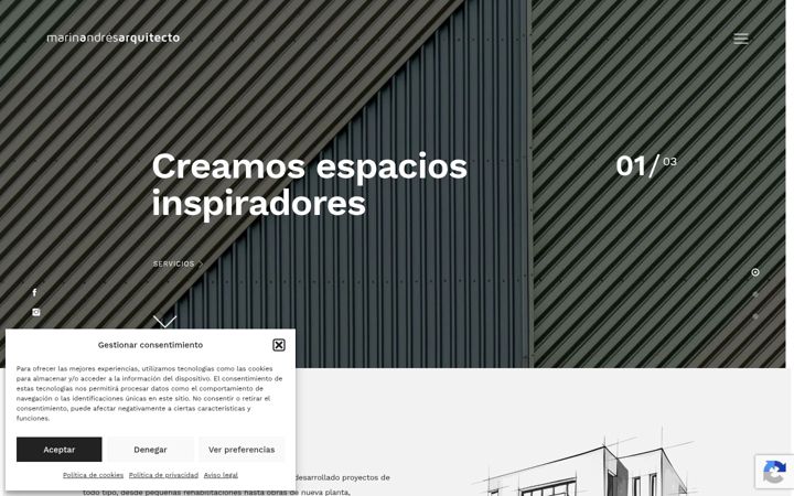 Screenshot of mandresarquitecto.com
