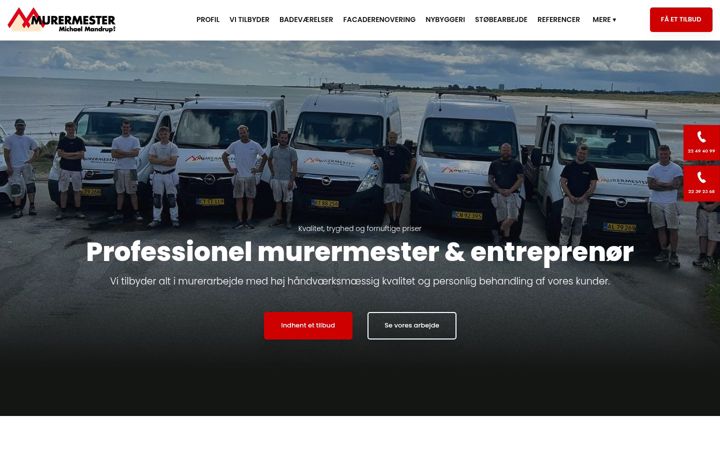 Screenshot of mandrupbyg.dk