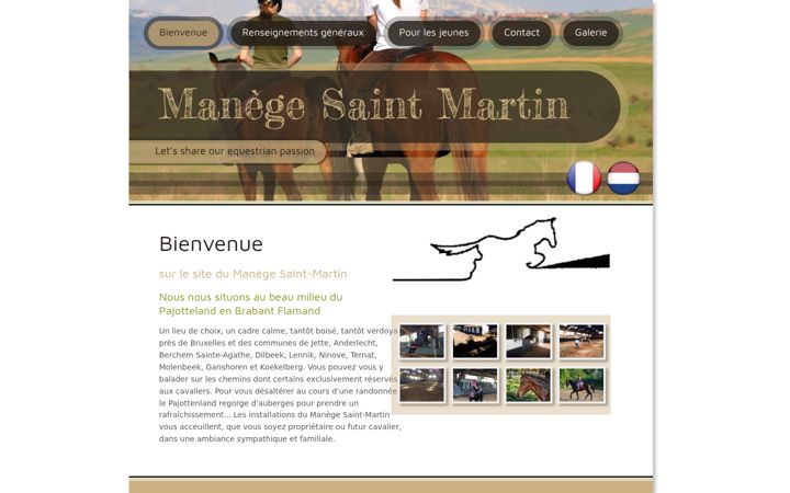 Screenshot of manegesaintmartin.be