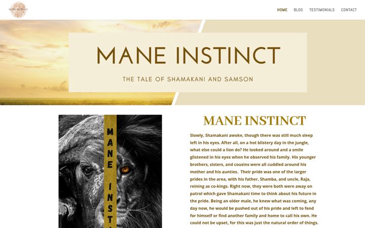 Screenshot of maneinstinct.com
