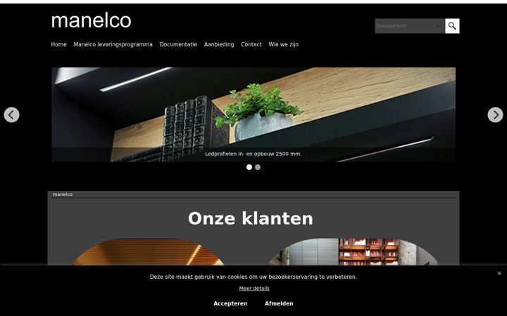 Screenshot of manelco.com