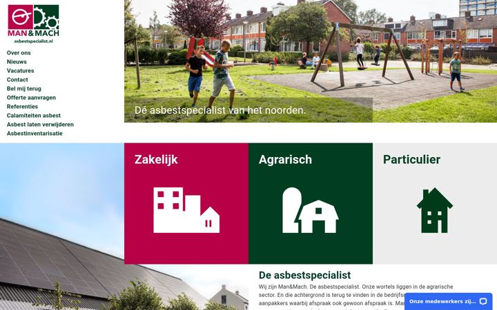 Screenshot of manenmach.nl