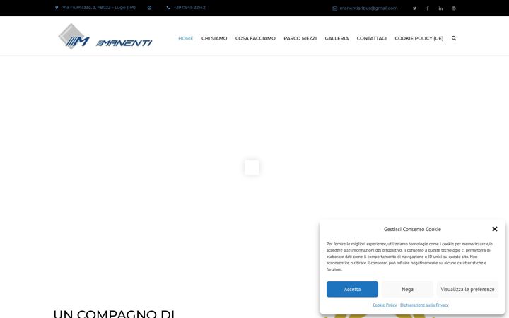 Screenshot of manentiautoservizi.it