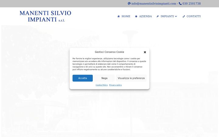Screenshot of manentisilvioimpianti.com