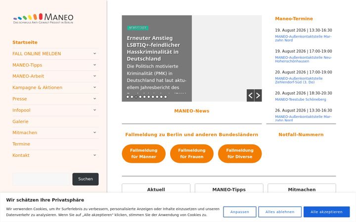 Screenshot of maneo.de