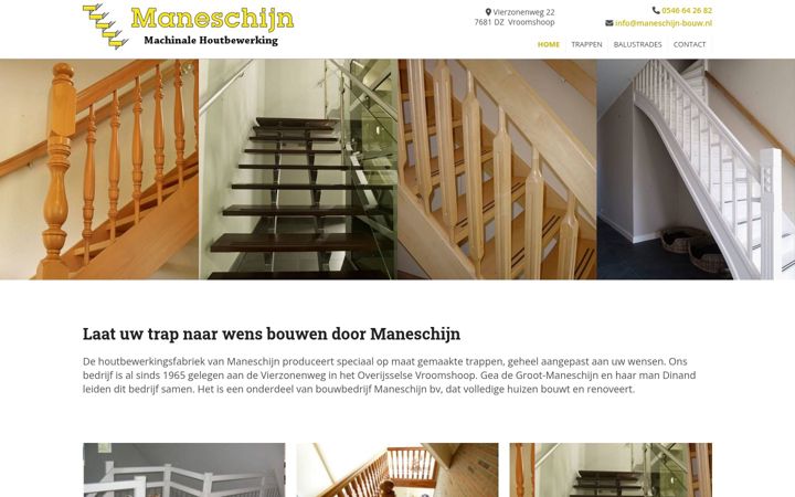 Screenshot of maneschijn-trappen.nl