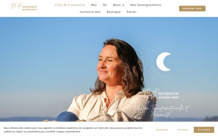 Screenshot of manessence.fr