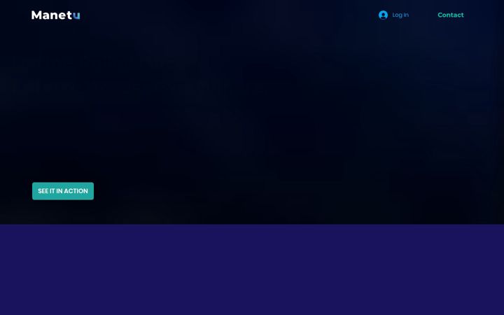 Screenshot of manetu.com