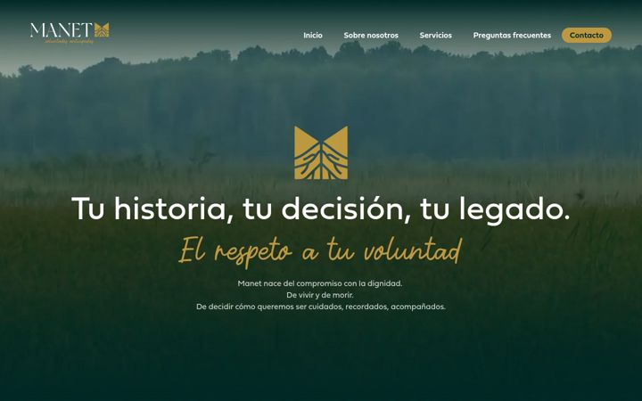 Screenshot of manetvoluntades.es