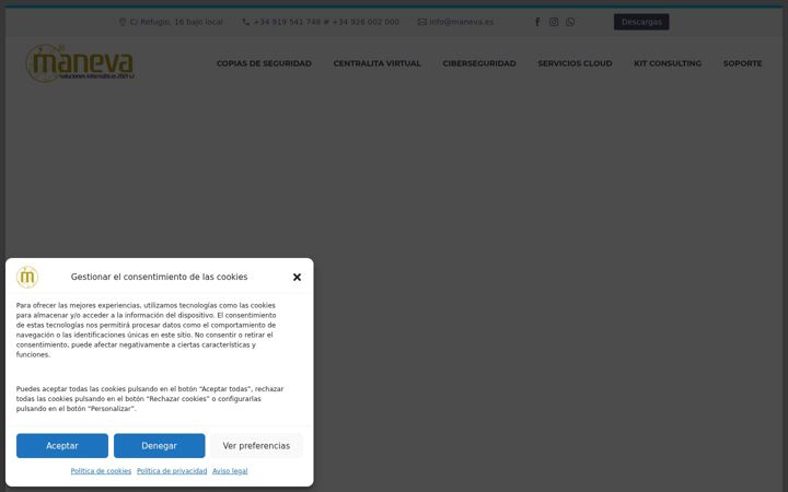 Screenshot of maneva.es