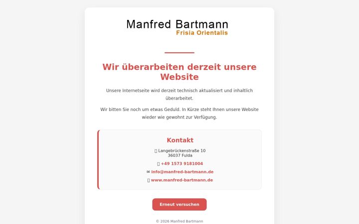 Screenshot of manfred-bartmann.de