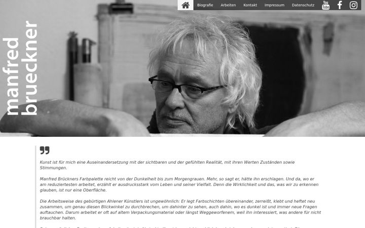 Screenshot of manfredbrueckner.de