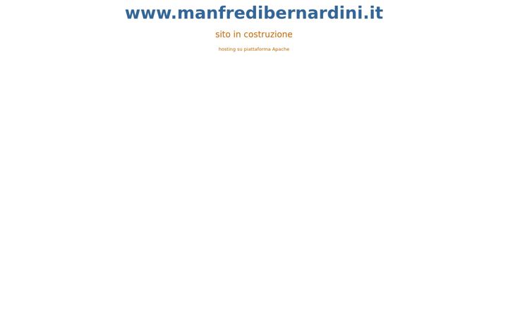 Screenshot of manfredibernardini.it