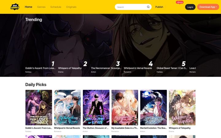 Screenshot of mangaina.com