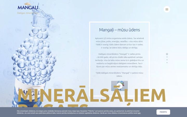 Screenshot of mangali.lv