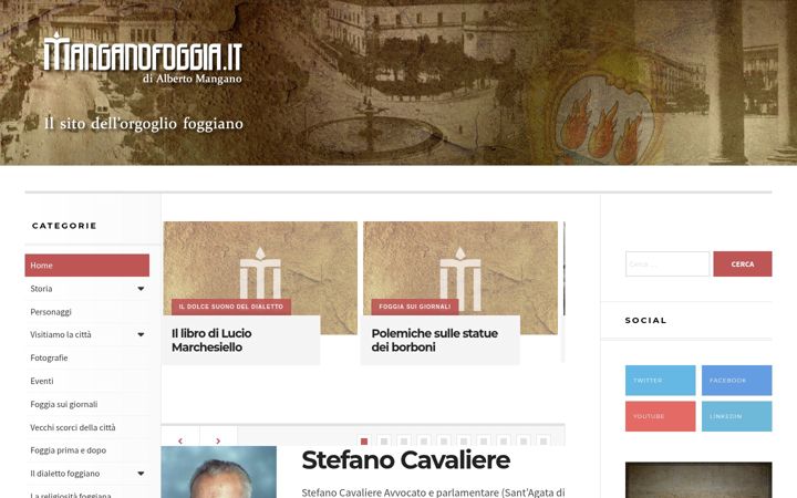 Screenshot of manganofoggia.it