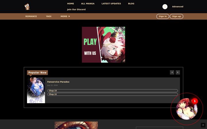 Screenshot of mangaowl.io