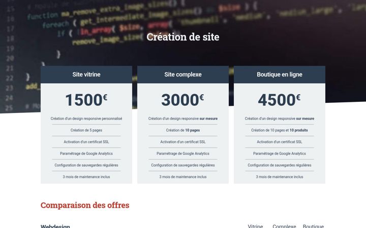 Screenshot of mangarmor.fr