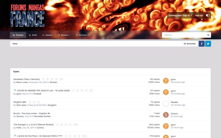 Screenshot of mangas-fr.com