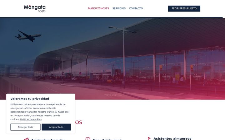 Screenshot of mangatahosts.com
