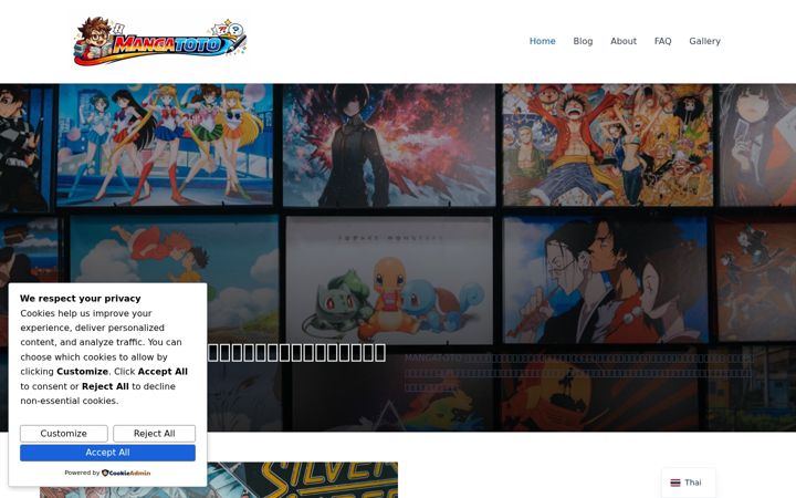 Screenshot of mangatoto.com