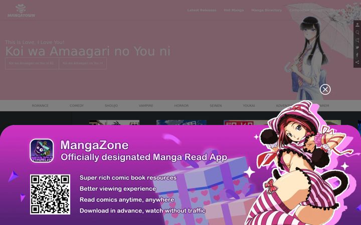 Screenshot του mangatown.com