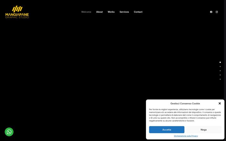 Screenshot of mangiapanegraphicstudio.it