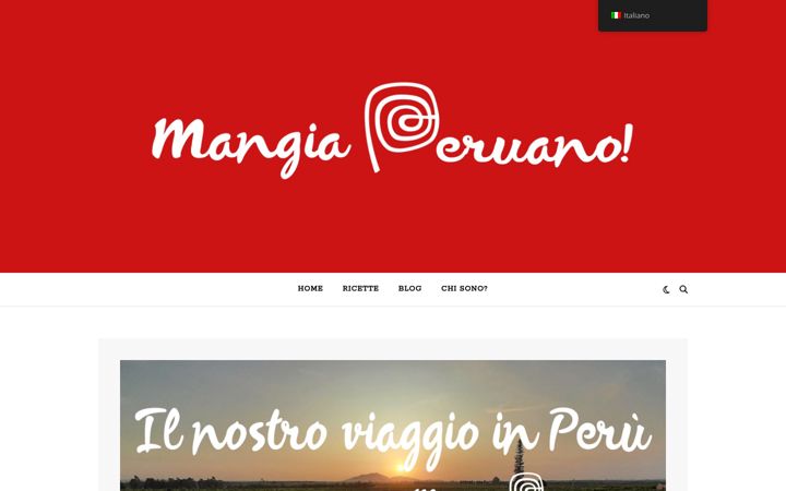 Screenshot of mangiaperuano.com
