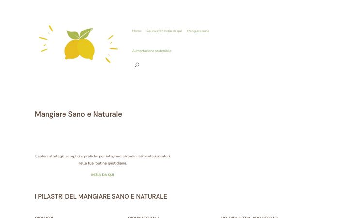 Screenshot of mangiaresanoenaturale.it