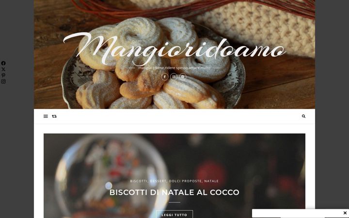 Screenshot of mangioridoamo.com